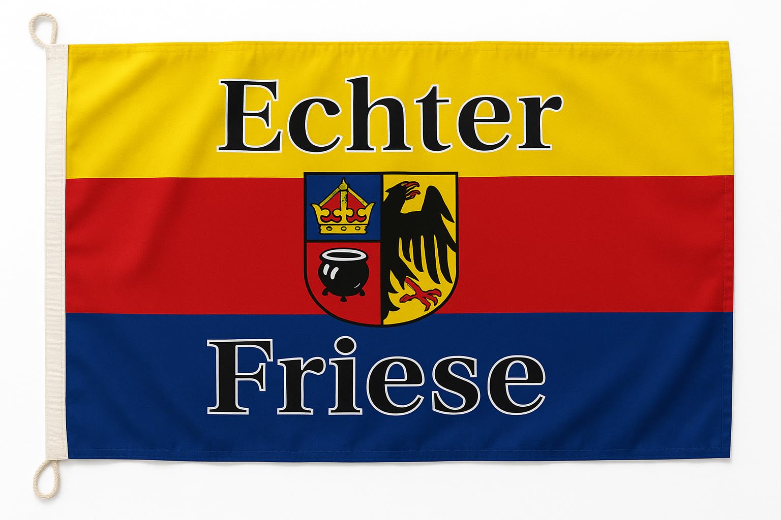 Drapeau de navire Sylt Véritable Frise en tissu ultra résistant 150 x 90 cm