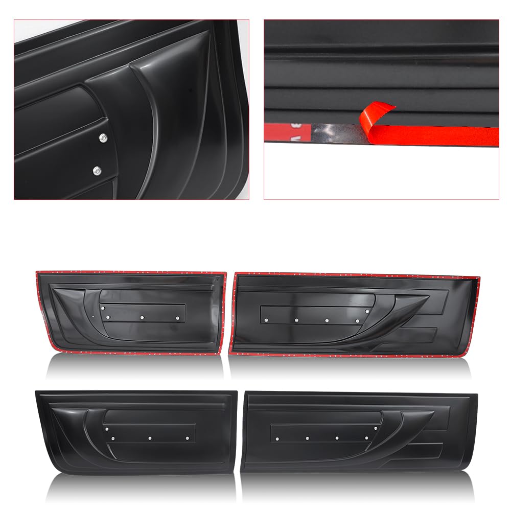 Panel Lateral para Toyota Hilux 2015-2024 Hilux AN110 AN120 AN130 Invincible X GR Sport Invincible 4 x 4 Paneles Laterales Negro Mate moldura de 4 Piezas