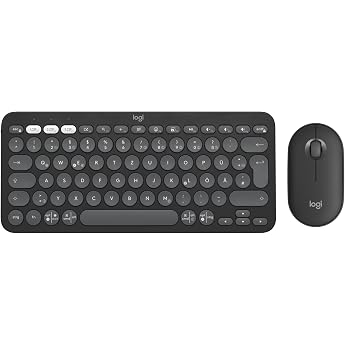 Logitech Pebble 2 Combo Wireless Keyboard and Mouse Graphite