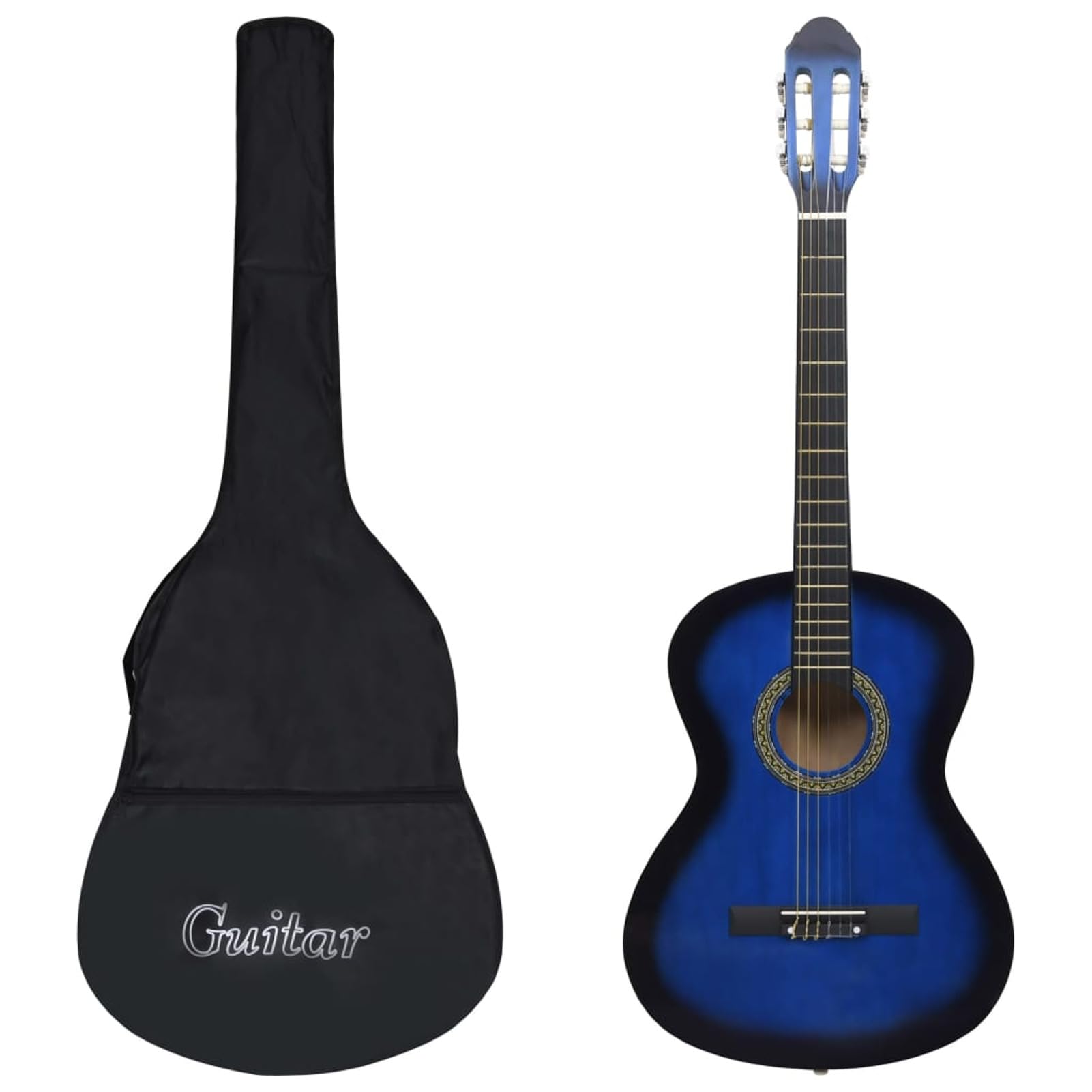 ZEYUAN Set Chitarra Classica per Principianti 12 pz Blu 4/4 39",Arte e Svago,Hobby e Arti Creative,Strumenti Musicali,Strumenti a Corda,Chitarre-70109