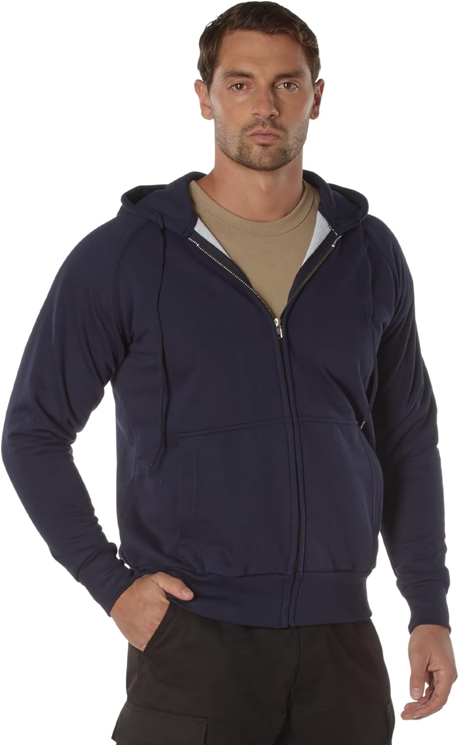 Rothco Thermal Lined Full-Zip Hoodie – Warm and Comfortable Outdoor Hooded Sweatshirt - Image 2