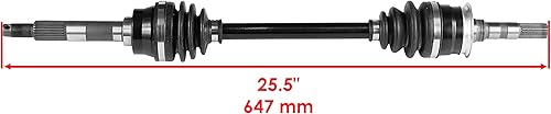 Miniatura 2 de Caltric Eje de junta Cv completo delantero derecho compatible con Kawasaki Mule 4010 Kaf950F Kaf950G 4X4 Diesel 2009 2010 2011 2012 2013