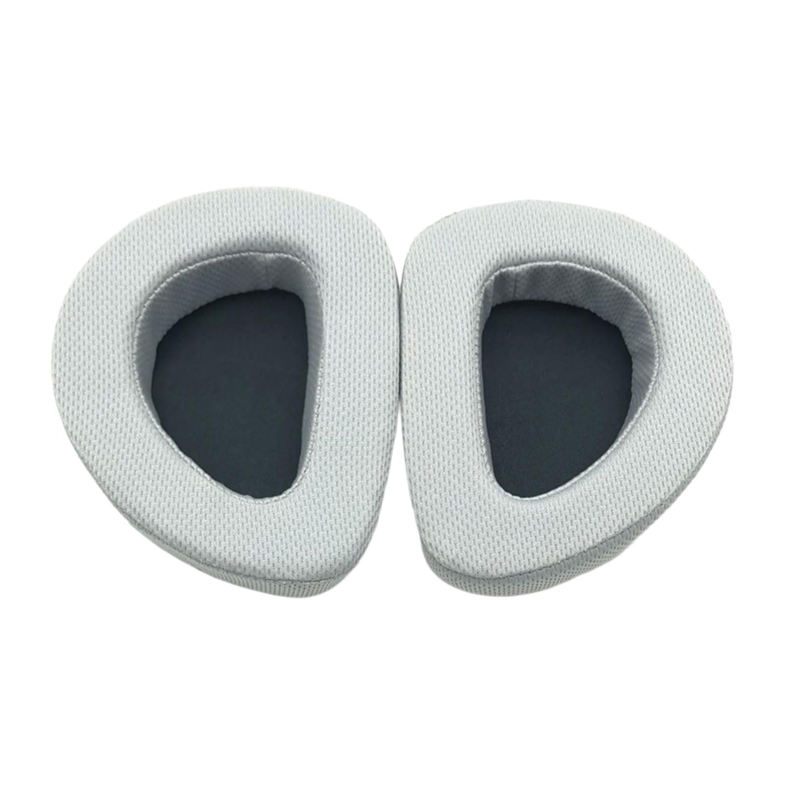 Kalttoy Grey Noise Isolating Sponge Ear Covers Breathable Protein Leather Earpads For Headphones Travel And Gaming Protein Leather Gaming Earpads