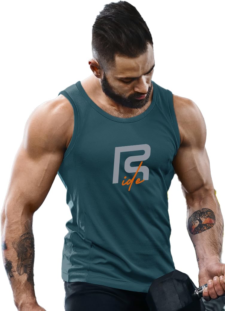 3colors 3Colours RGB Men's Light Weight Sports Tank Top Vest Running, Gym,Yoga RGB-picture-37