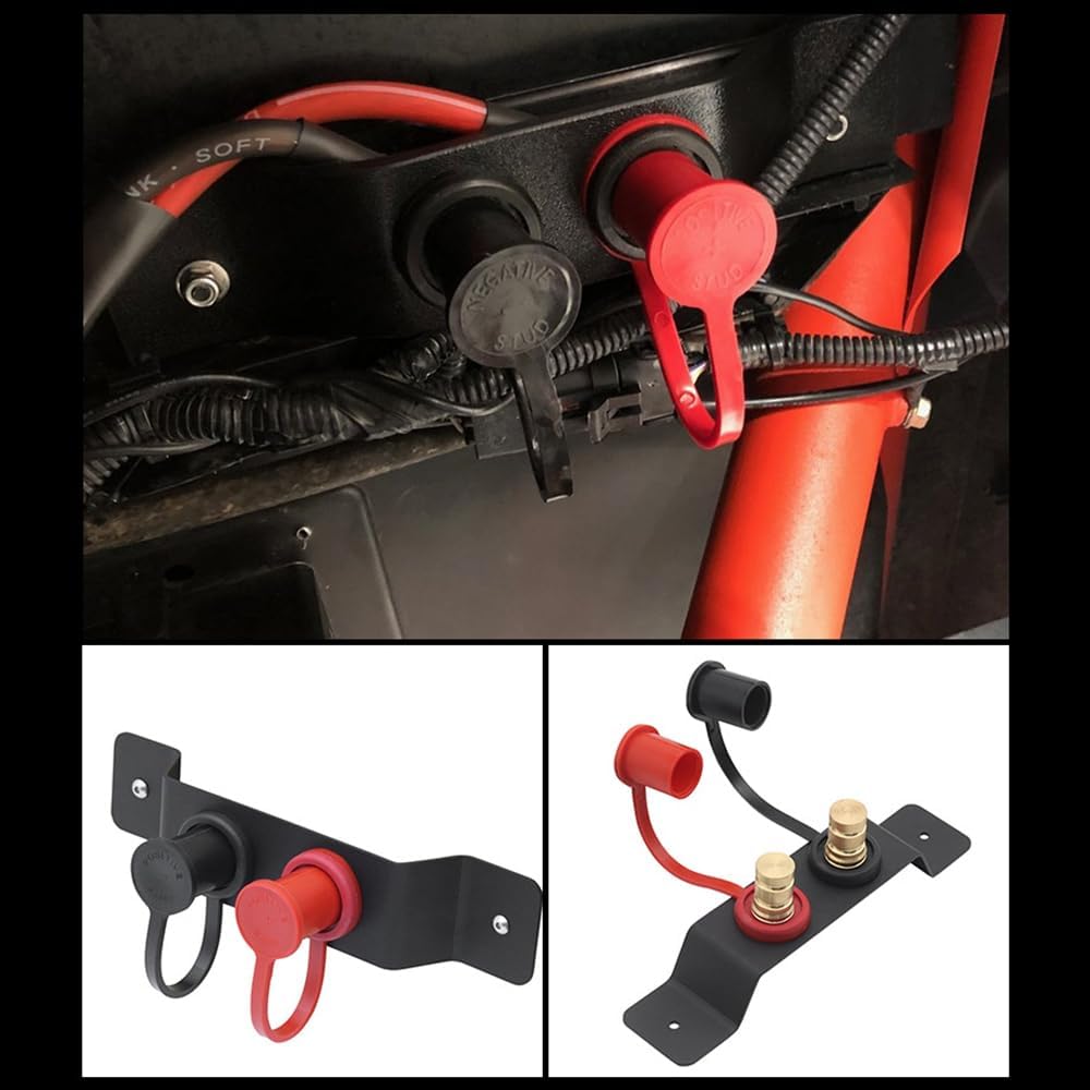 Namvo Kit de relocalisation de bornes génériques Câbles de démarrage de Batterie Support de Montage matériel pour Moteurs Yachts Véhicules Bateaux