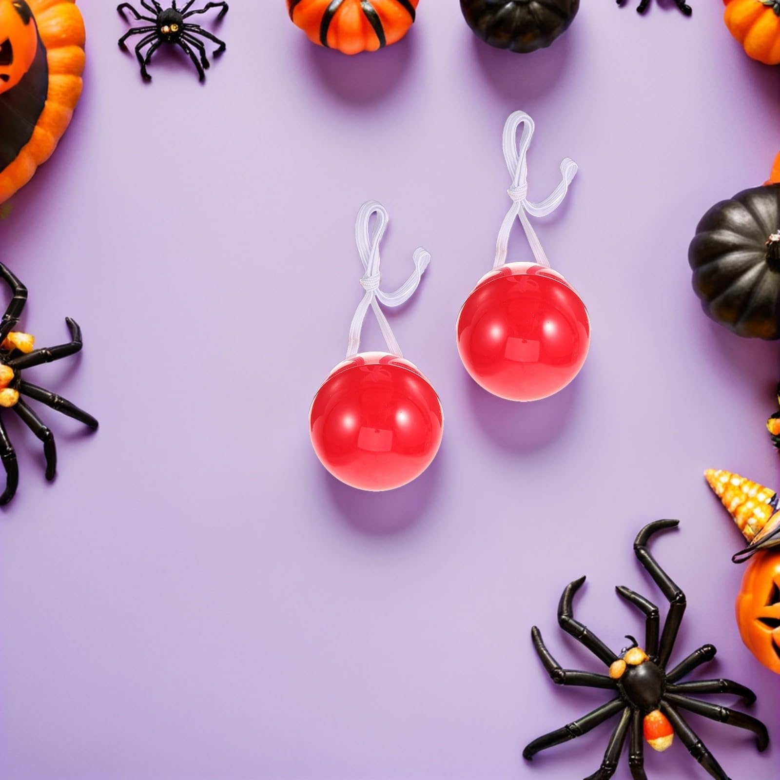GALPADA 15 Pezzi Naso Clown Rosso Lampeggiante in Plastica, Accessorio per Costume Facile da Usare e Riutilizzabile, per Feste e Spettacoli Teatrali