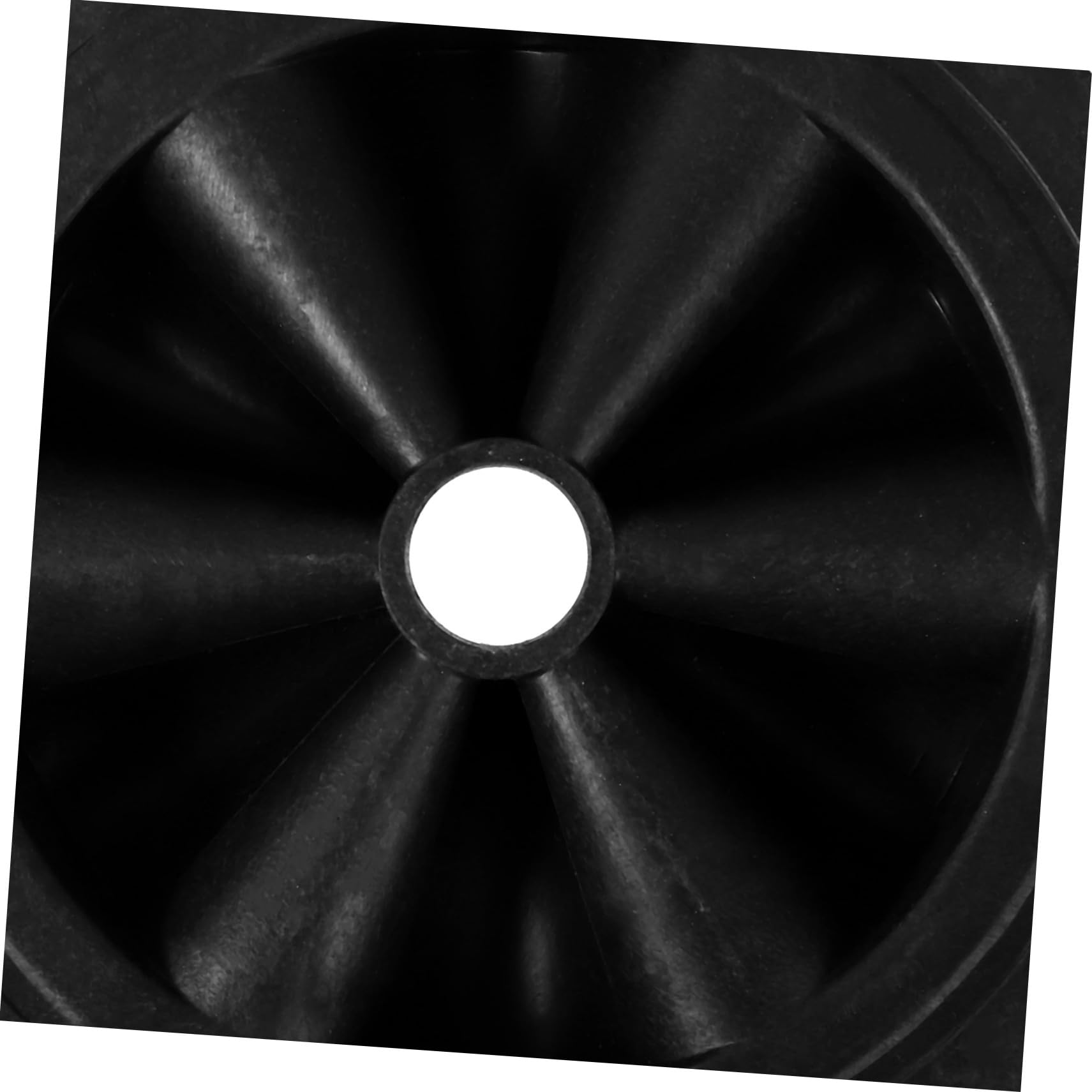 ULTECHNOVO Ruote di Ricambio in Gomma e Plastica Carrello e Barbecue , 2 Pezzi per Nere , Silenziose , Portata Elevata , Facili da Installare