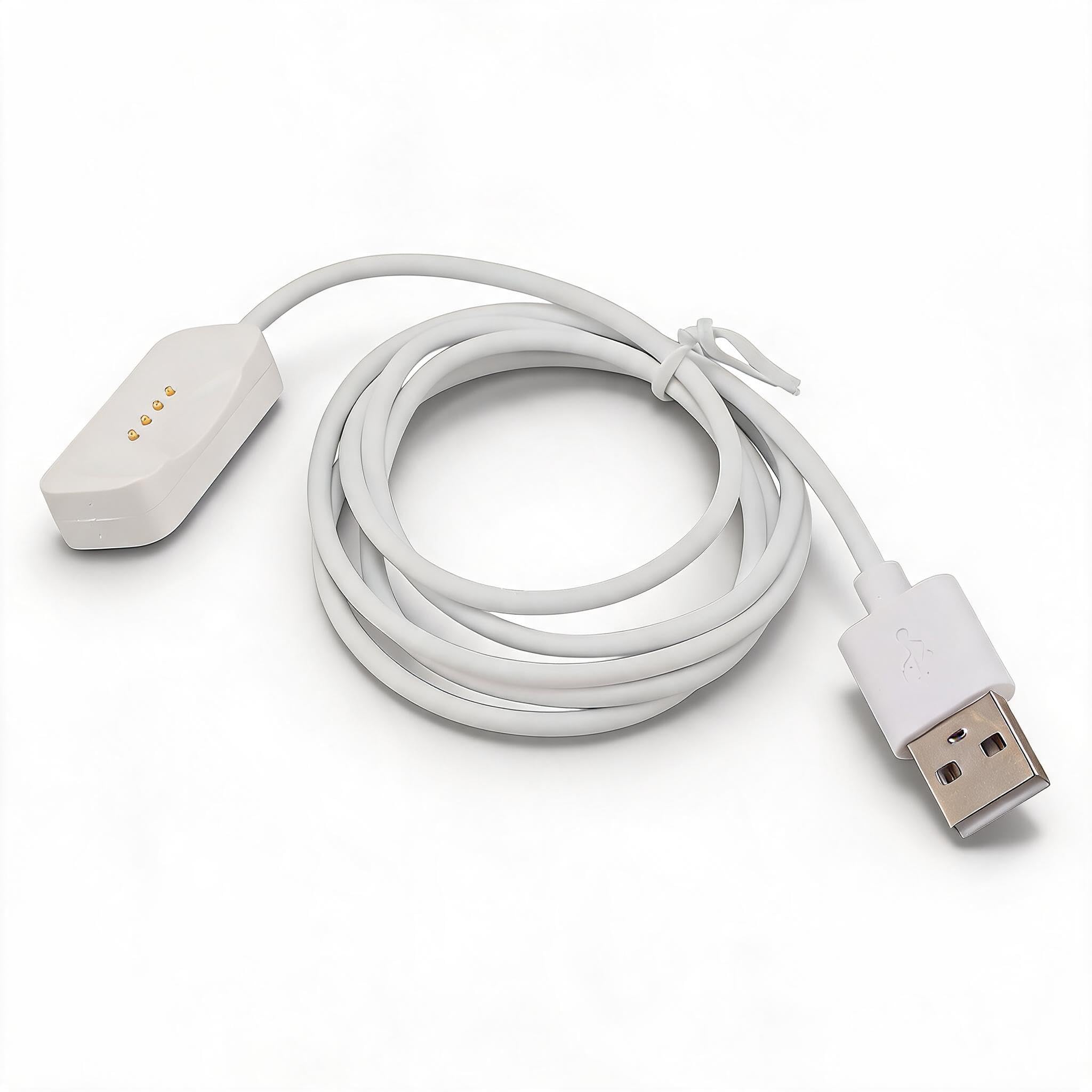 Kabel ładowarki USB do X///Zegarka do Smartwatcha, Wymienna ładowarka Kablowa USB, ładowanie Magnetyczne, 3,3 Stopy (WHITE)
