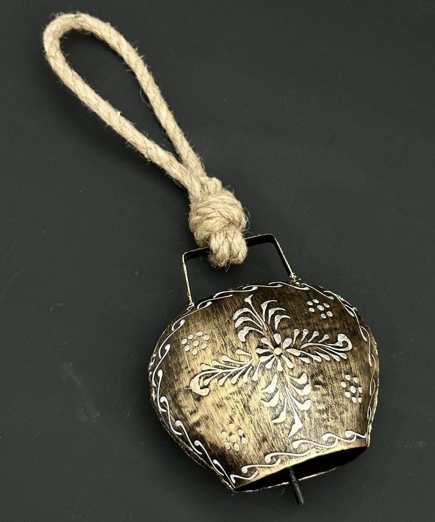 スイス木製カウベル　アンティーク　エスニック　ビンテージ　骨董 Amazon.co.jp: スイス製カウベル ハンドメイド 金属製 カウベル