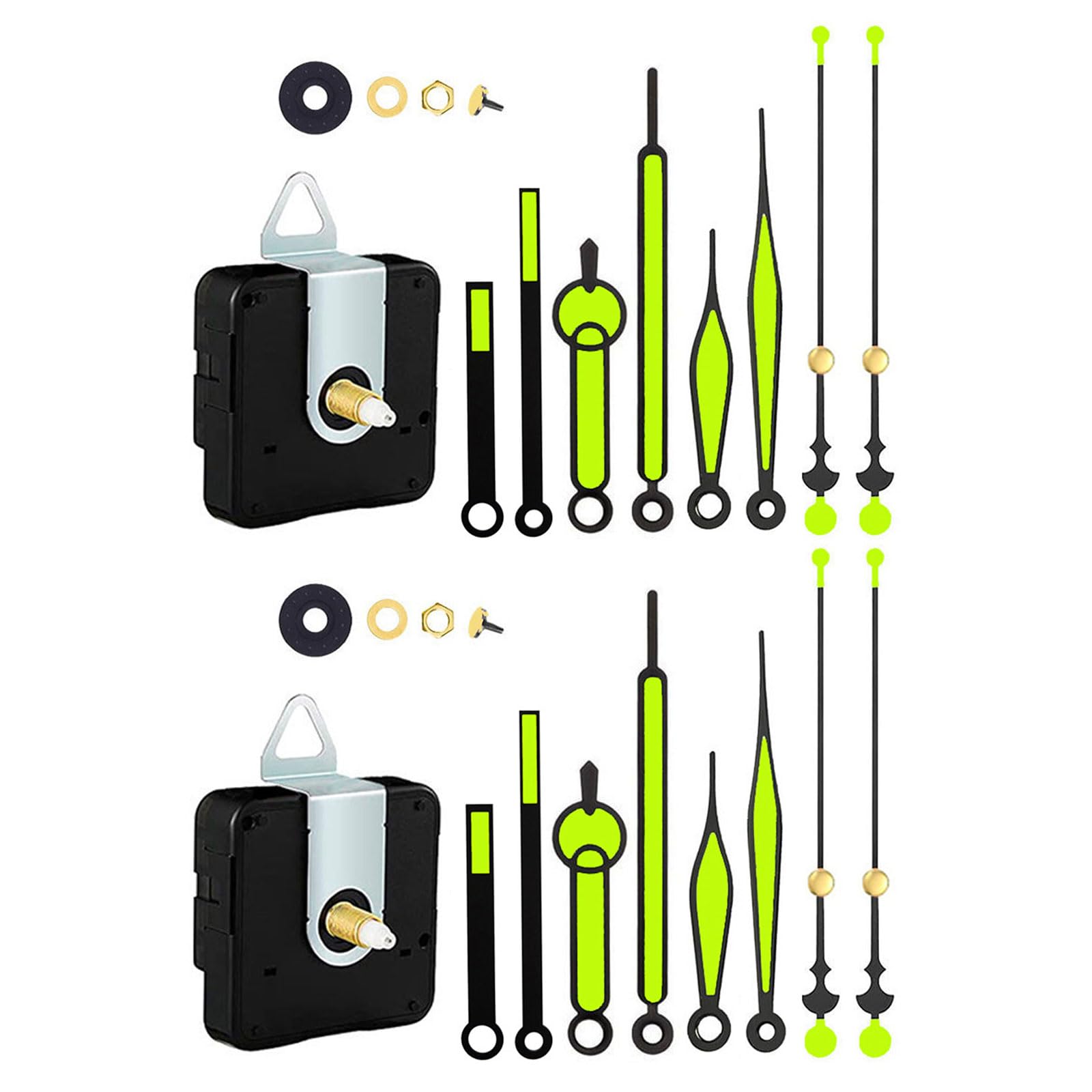 HDOYTXXM 1 / 2Pcs Quartzs Diys Wall Clock Movement Mechanism Battery Operated Silents Clocks Kits Repair Parts Replacement Clock Repair Parts Motor