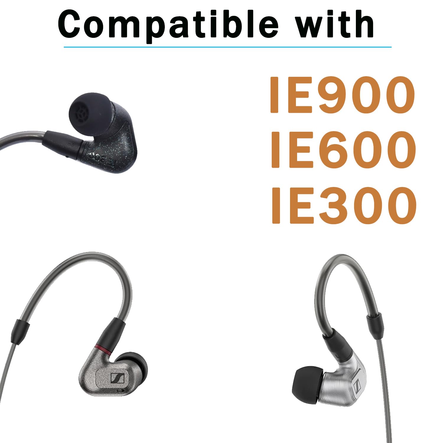 Amazon.com: Luckvan Silicone Earbuds Tips for Sennheiser IE900
