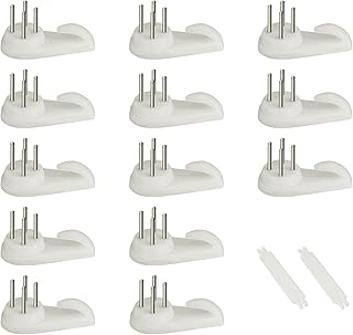 SAVITA 25pcs Concrete Wall Hooks, Invisible Nail Hangers No Damage Wall Picture Hangers Drywall Picture Hooks Non Trace Hanging Hooks Photo Frame Hangers (5cm, White)