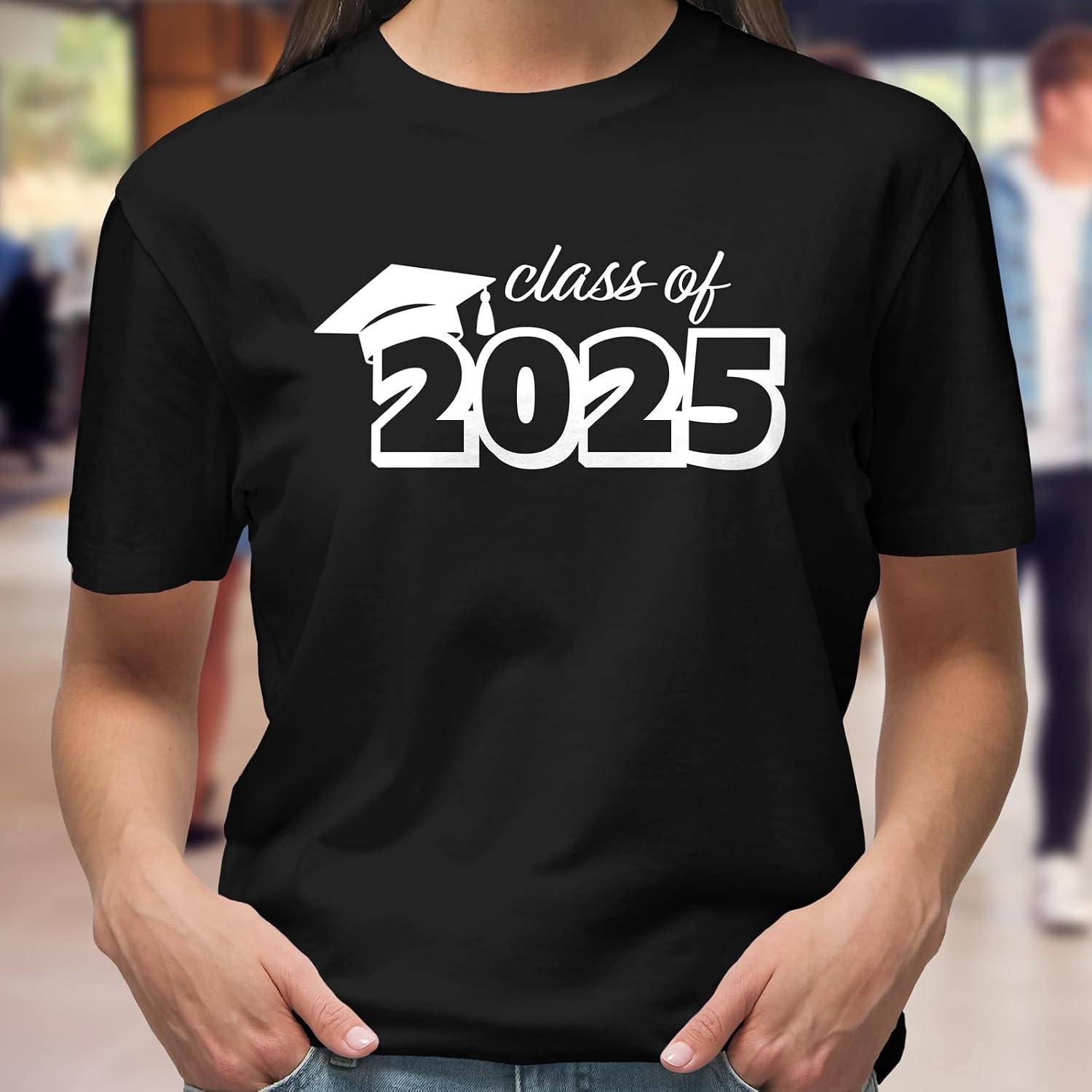 GotPrint Unisex Class of 2025 for College University High School Senior Graduation Party Gift for Men, Women T-Shirt