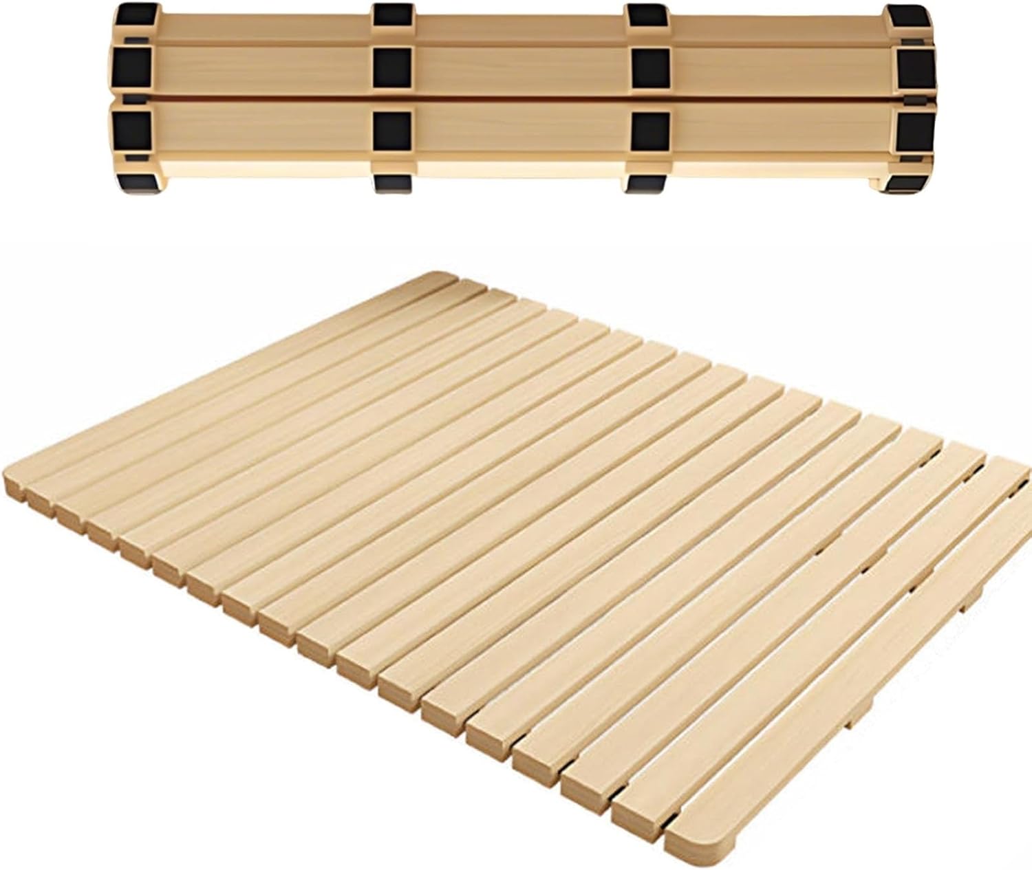 Queen Full Double Twin Foldable Solid Wood Bunkie Board for Tatami & Floor Mattress, Noiseless Under Mattress Support for Couch Platform Spring Frame Beds Sleeping Pad(31.5x78.7in/80x200cm)
