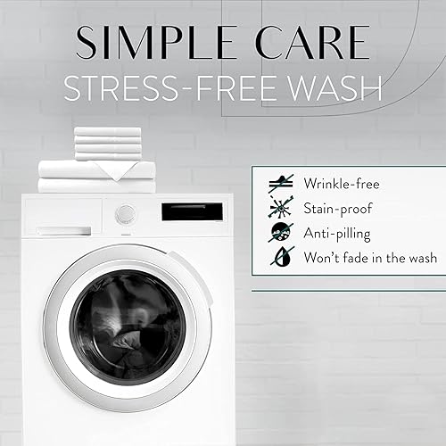 Miniatura 7 de Juego de sábanas de algodón natural de 4 piezas tamaño Queen color morado de lujo de calidad suave bolsillo y ropa de cama de 16 pulgadas de