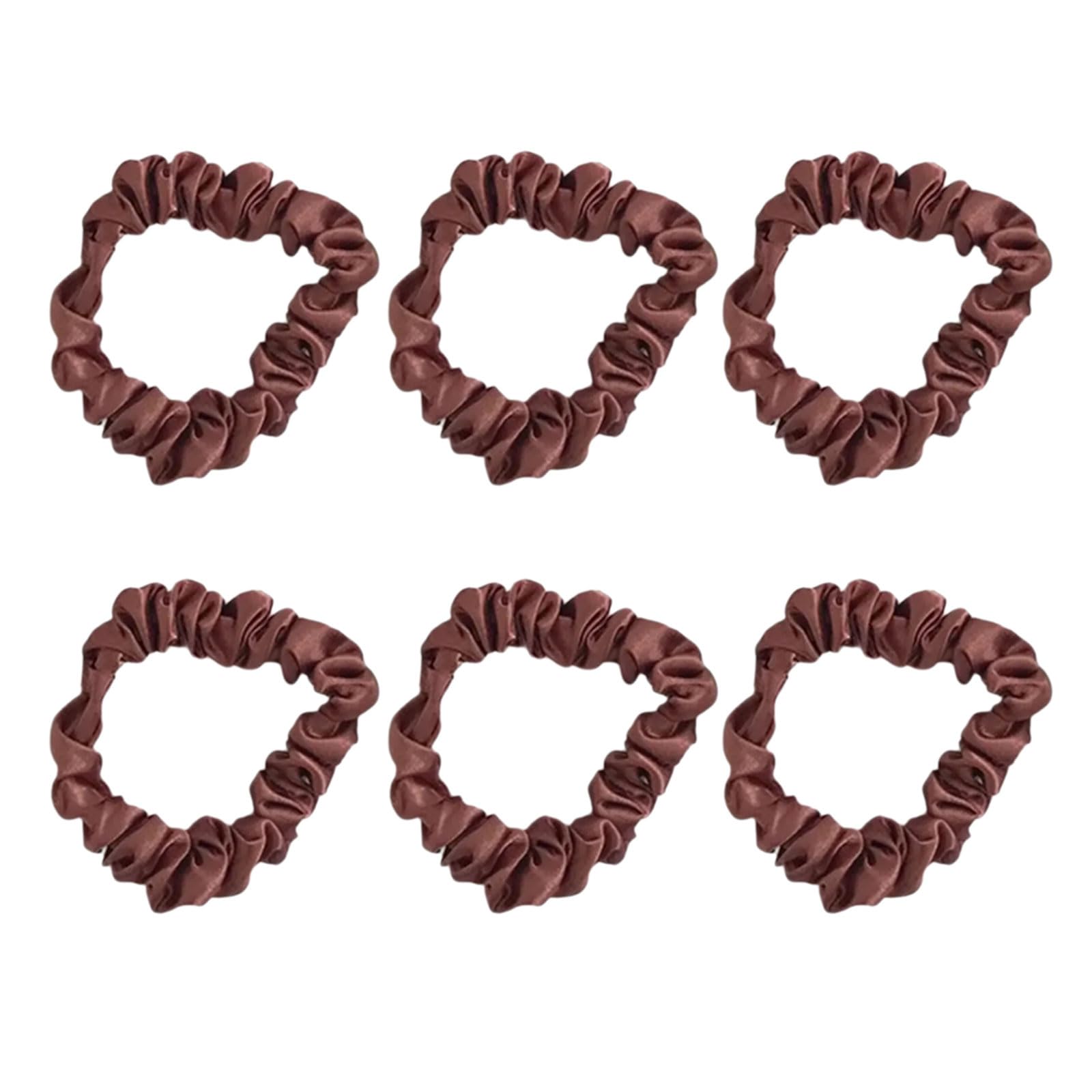 YUXITA Ruched Hair Scrunchies Thick Thin Scrunchy Elegant Hair Rope Scrunchy Women Ponytail Holder