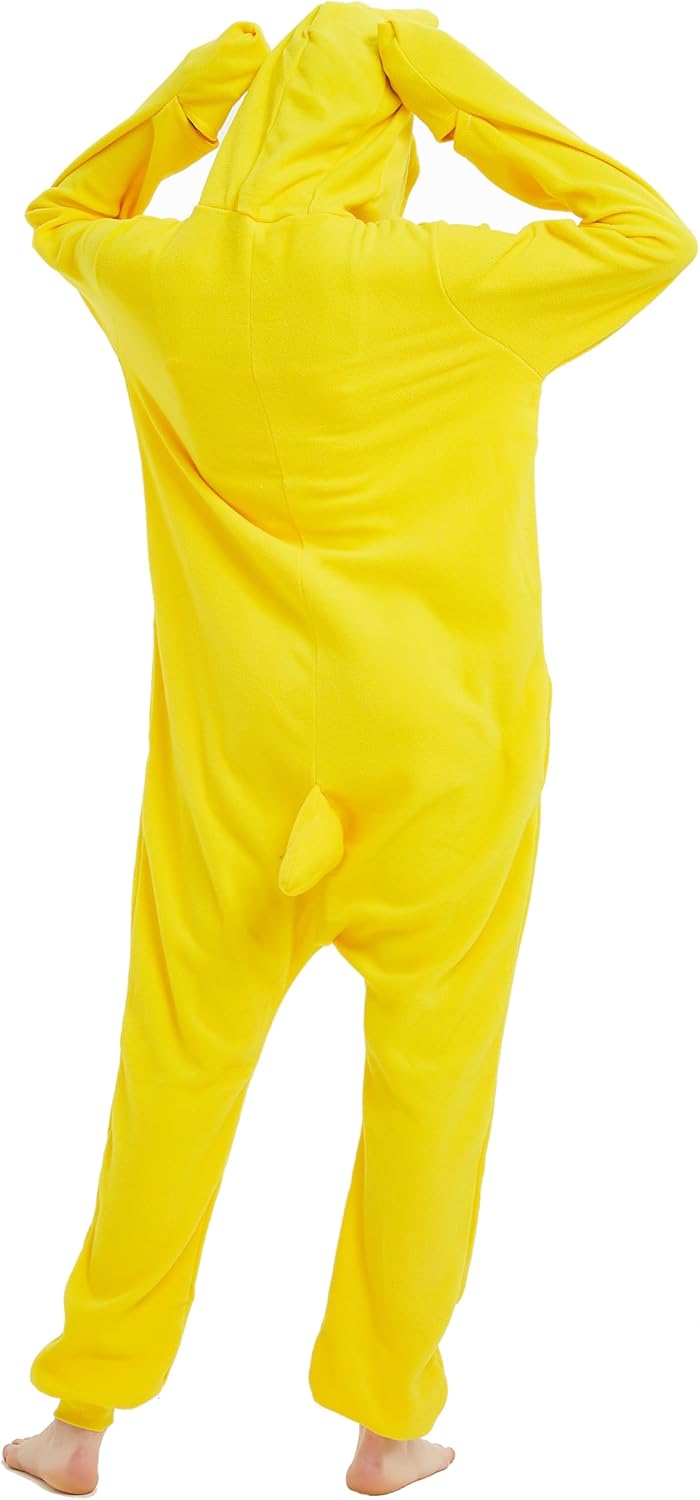 Onesie Pajamas Yellow Duck Costume Halloween Animal Onesies Sleepwear Adult Unisex One Piece Homewear - Image 3