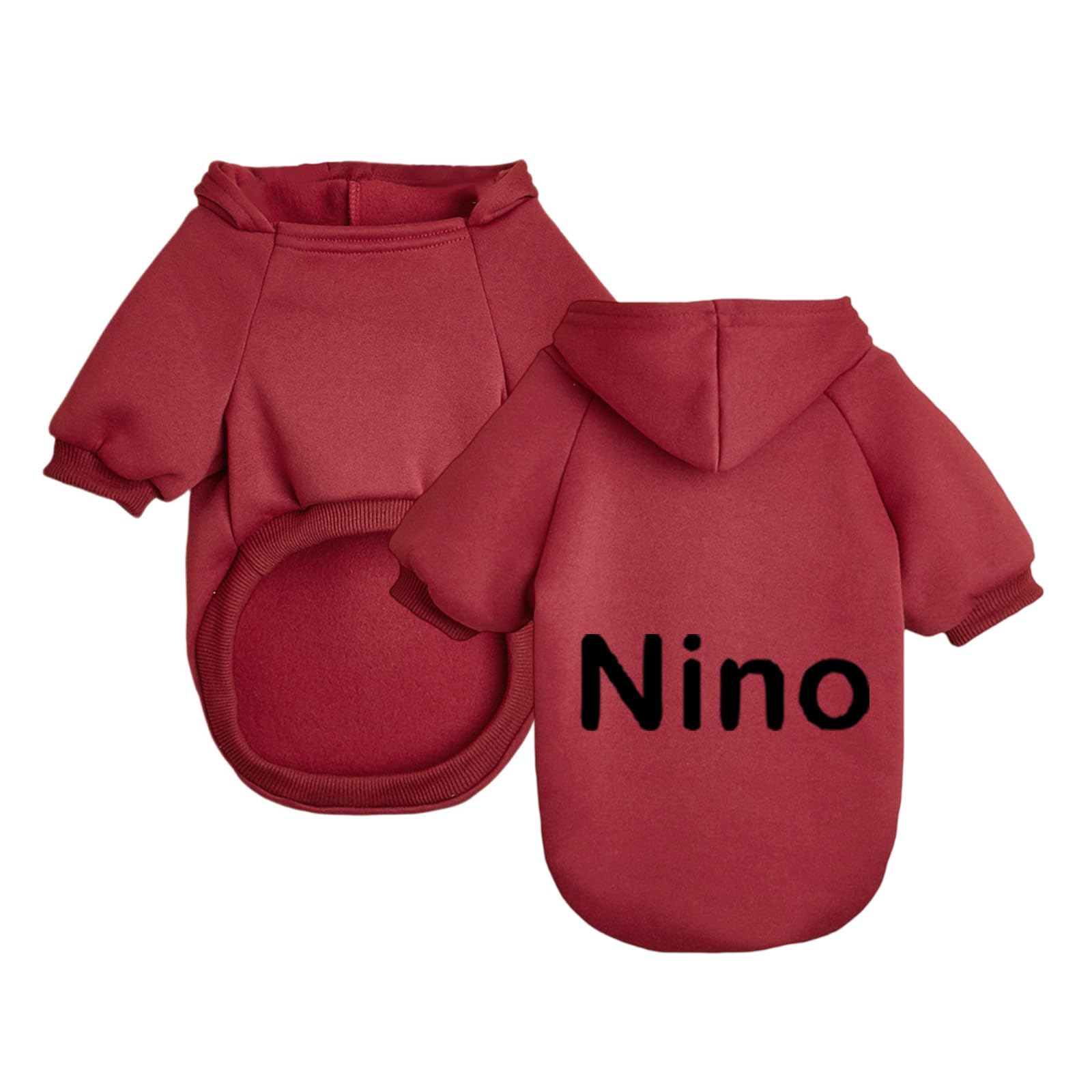 Custom Dog Hoodie with Embroidered Name Sweatshirt Warm and Lightweight Soft Texture Personalised Hoodie for Dogs Personalised Pet Gifts #047