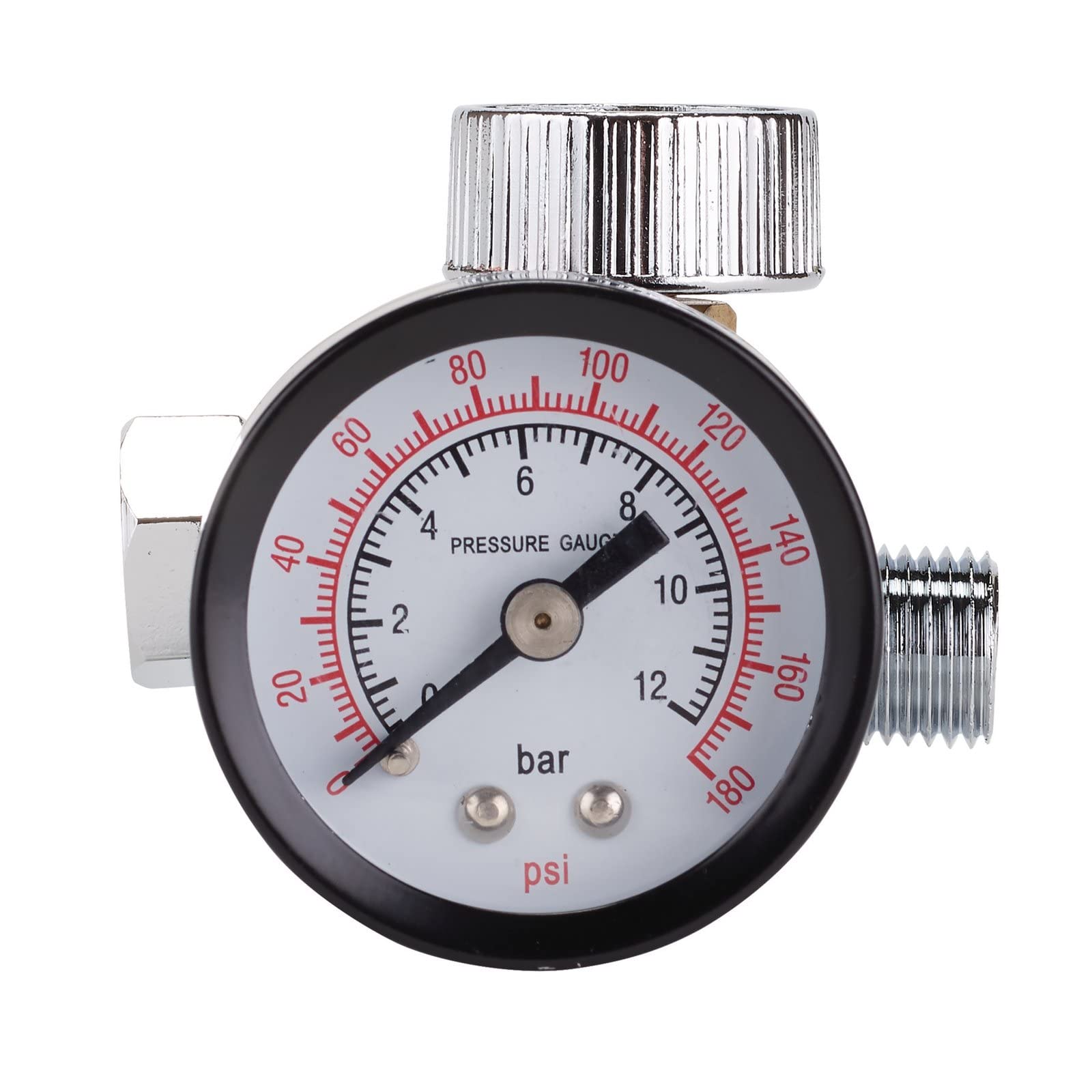 Draper 28379 1/4" BSP On-Gun Air Regulator and Gauge, 180psi - Image 2