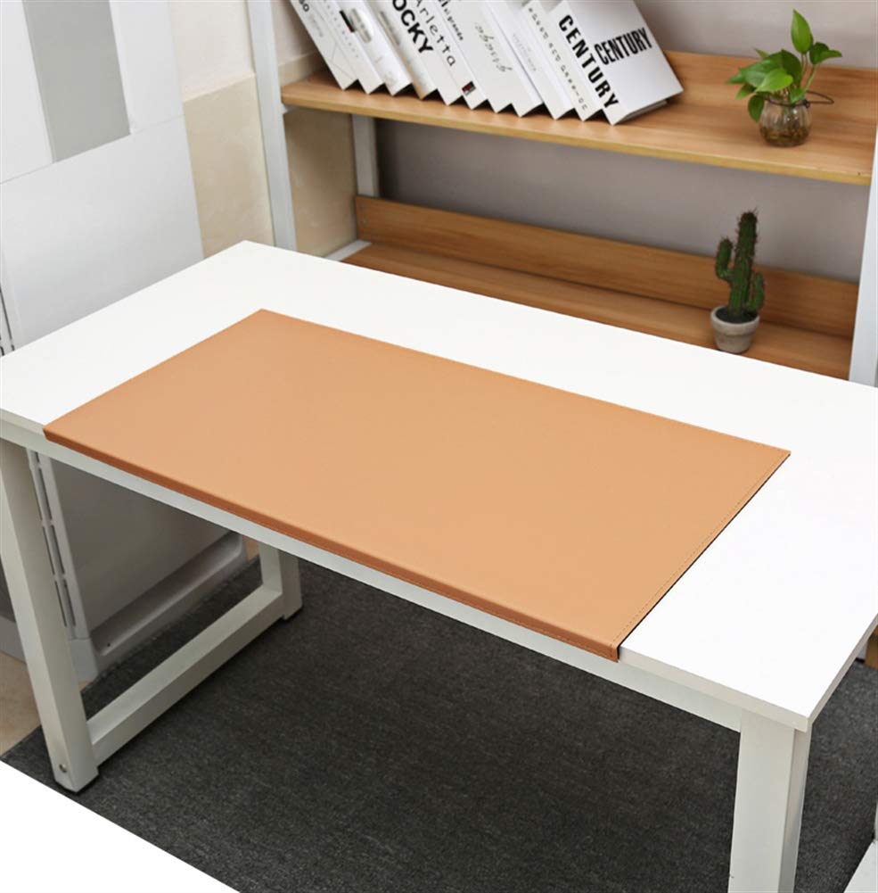 SK Studio ufficio Grande Tappetino Scrivania, Tappetino per Mouse in Pelle Impermeabile PU, Antiscivolo, per Computer Scrivania, Tastiera Computer, PC e Laptop Albicocca 60x40cm