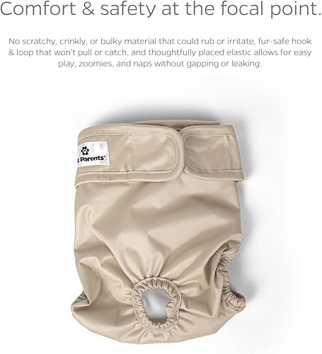 Miniatura 5 de Pet Parents Pañales y extensores lavables de alta calidad, (3 unidades) de pañales para perros hembras y machos, pañales para perritos Color abeto,