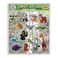 Algopix Similar Product 17 - Jungle Animal Gel Window Clings for