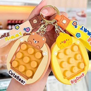 Amazon.co.jp: 無限プチプチ プッシュポップ キーホルダー
