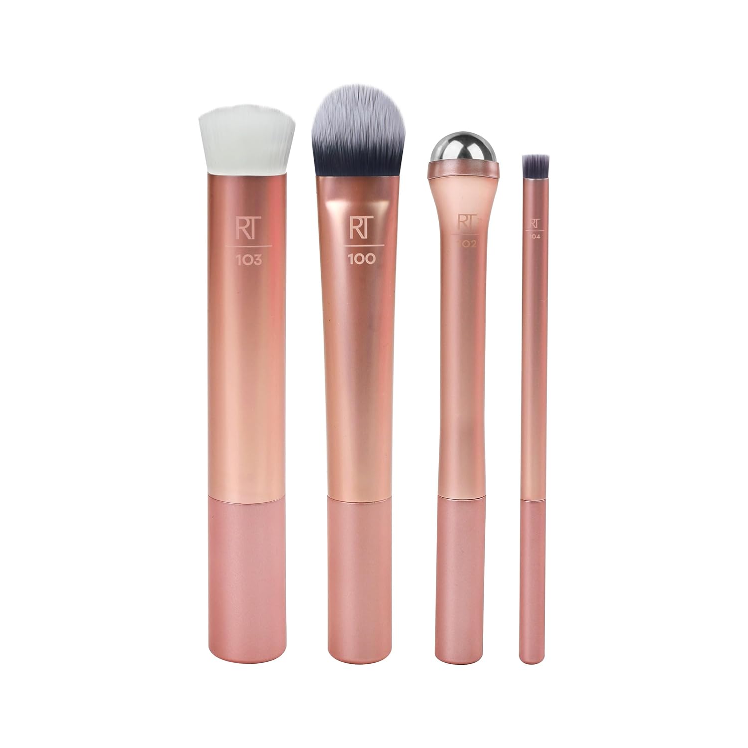 Real Techniques Prep and Prime Makeup Brush Set, Ideal for Exfoliating & Applying Primers, Moisturizers, & Serums, Skincare Tools, Synthetic Bristles, Cruelty-Free & Vegan, 4 Piece Set Real Techniques Prep and Prime Makeup Brush Set, Ideal for Exfoliating & Applying Primers, Moisturizers, & Serums, Skincare Tools, Synthetic Bristles, Cruelty-Free & Vegan, 4 Piece Set