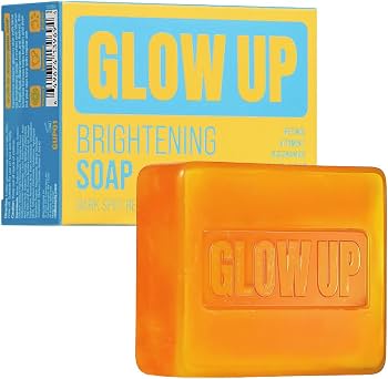 Red by Kiss Glow Up Skin Toning Bar Soap with Kojic Acid & Turmeric for Dark Spots, Scars, Body Acne, Hyperpigmentation, Radiant Glow & Even Skin Tone (Original Citrus Bar)