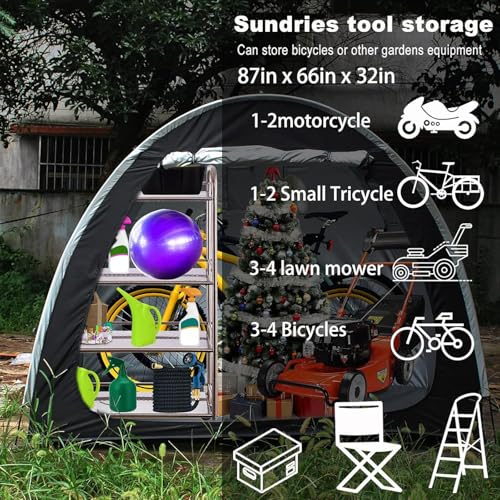 Cobertizo para herramientas y bicicletas unible con protección impermeable total 6