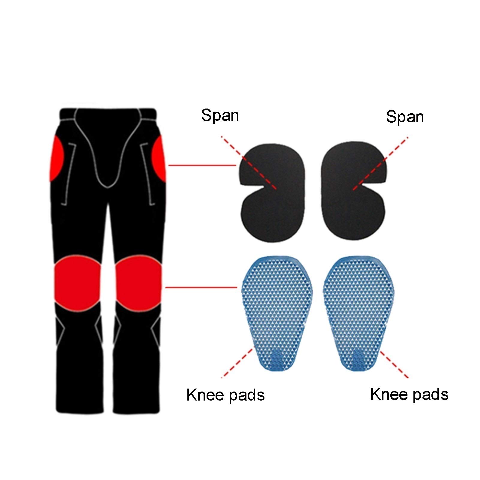 Pantalon De Moto De Course Jeans D'équitation Femme Équipement De Protection À Rebond Lent Pour Une Protection Plus Sûre Équipement De Protection Amovible, Plus Pratique Meilleur Choix De Cadeau