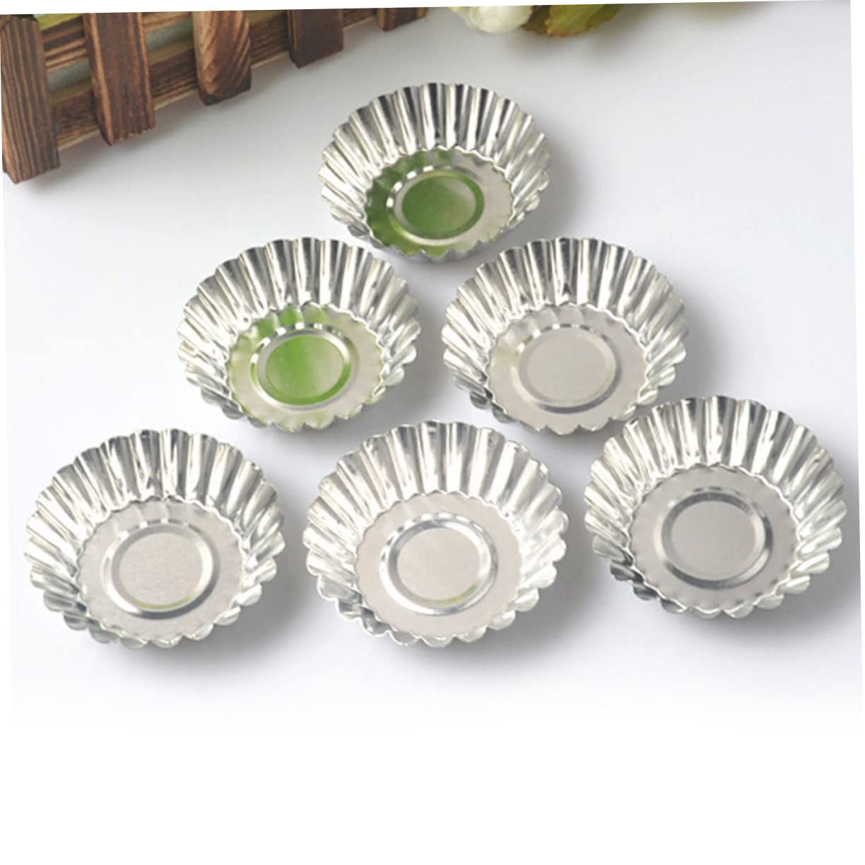 Molde para Tartaletas de Huevo 100 Piezas de Hojalata Plateada | Antiadherente, Conducción Rápida del Calor, Cocción Uniforme, Fácil Limpieza, para Pudines y Chocolate