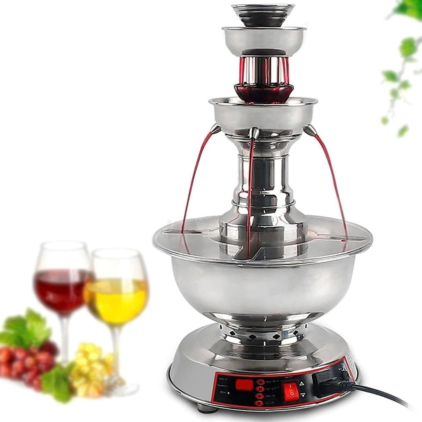 Fontaine à champagne commerciale à 3 niveaux pour animer votre buffet de mariage