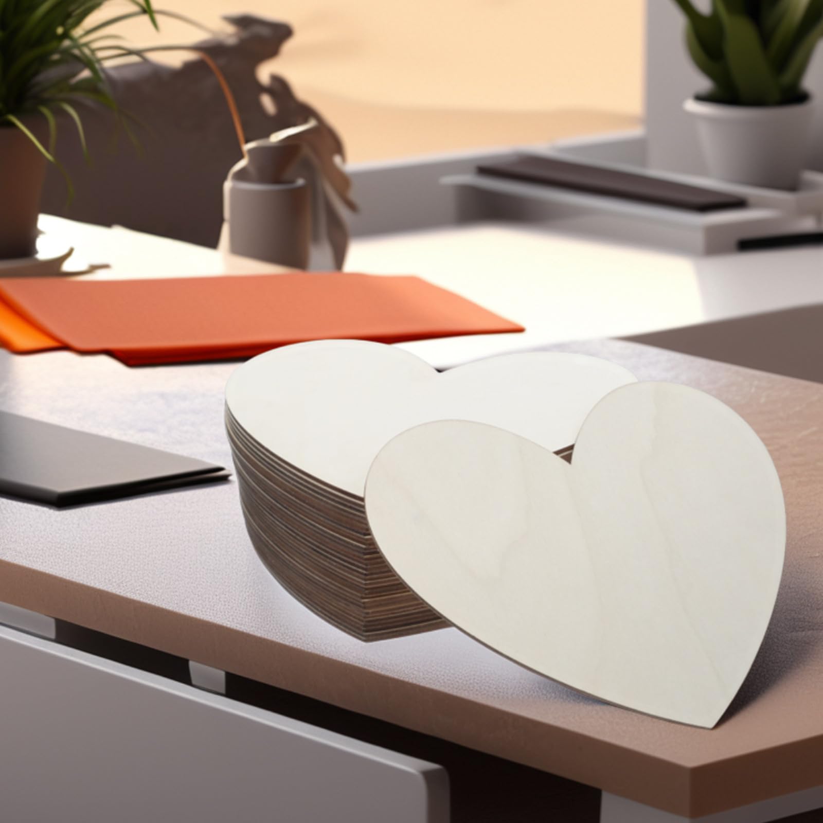 30 Stück Herzförmige Holzscheiben zum Basteln aus Unbehandeltem Holz Einfache Verarbeitung für Selbstgemacht Valentinstag Dekorationen und Hochzeitsherzen