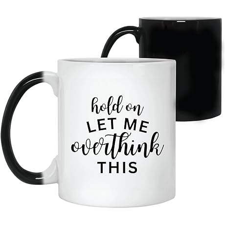 Gift "Holding On By Letting Go" Funny Sarcastic Coffee Mug with Color Changing Effect