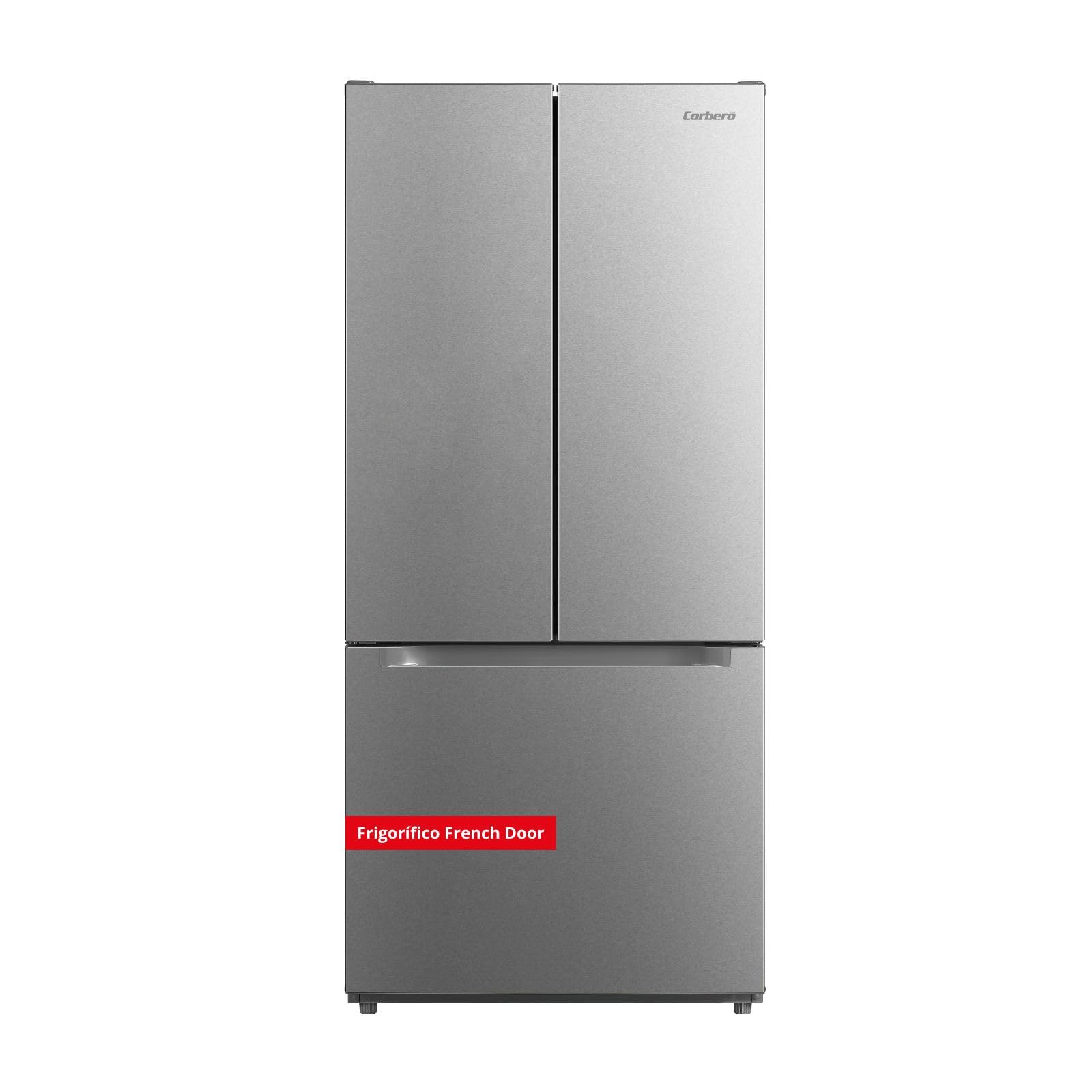 Corberó - Frigorífico French Door | CFFDM7535X | No Frost | Inverter | 522L | 170 cm | Display interior | 2 cajones Crisper | Luz Led | Inox