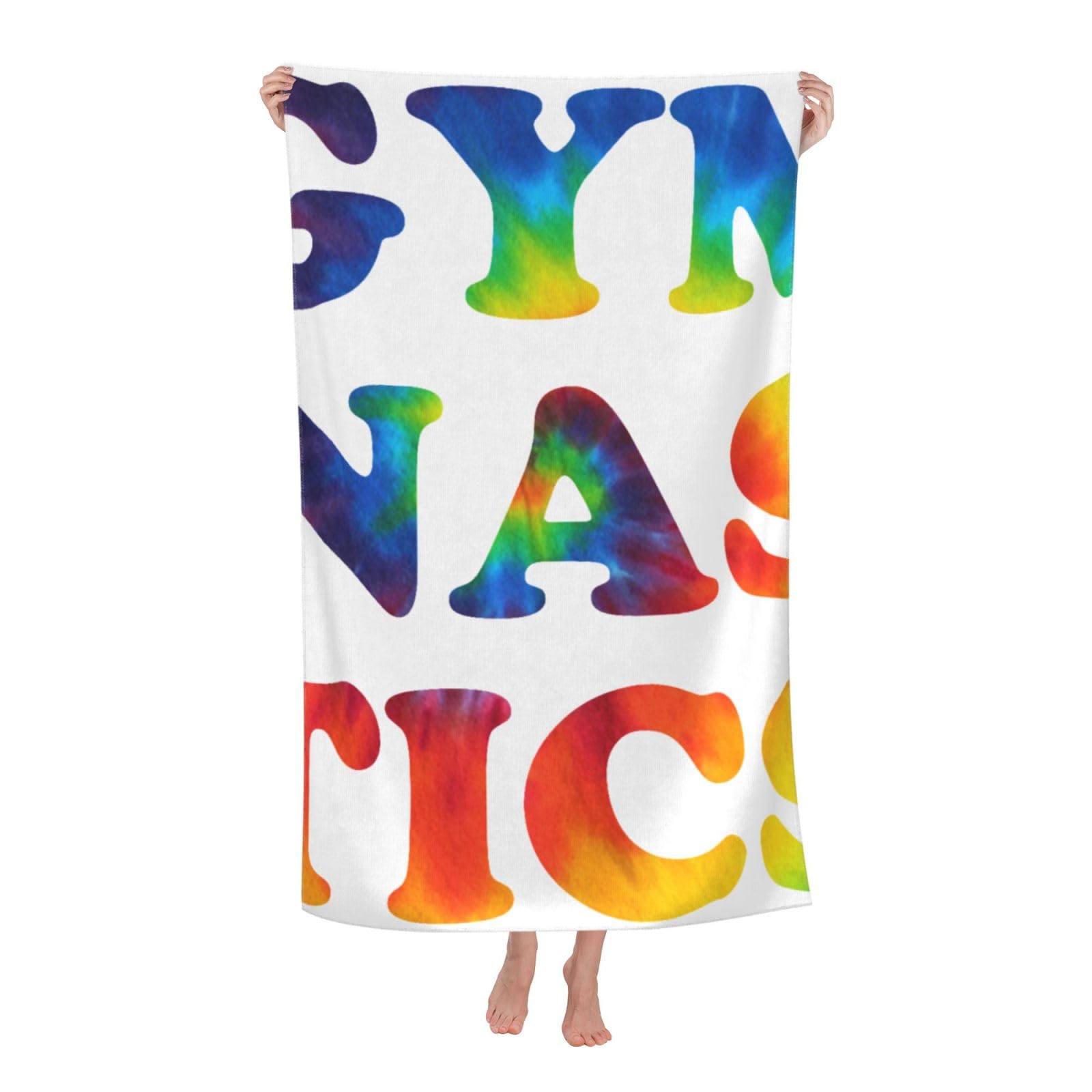 LSRCPD Beach Towel Gymnastics Microfiber Beach Towels Blanket Oversized Tropical Big Extra Large XL Pool Towels Quick Dry Sandproof for Women Girls Kids