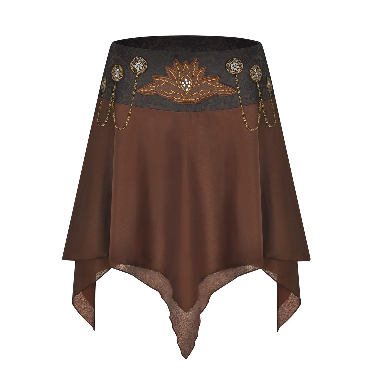 FAD-4U Steampunk Rock Gothic viktorianischer Mittelalter Rüschenrock
