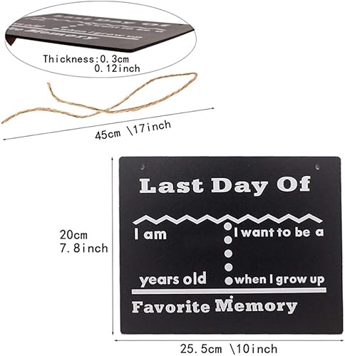 Miniatura 8 de SALLILY - Cartel de pizarra de cartón para niños