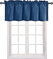 Vista 81 de JIUZHEN Cortinas de cenefa para ventana de cocina, cenefas para ventana de sala de estar/sótano, cortinas de ventana de baño, aislamiento térmico