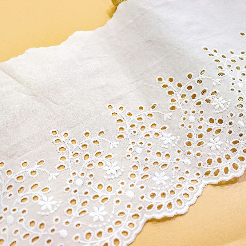 Materiale: il Nastro in Pizzo è realizzato in tessuto di cotone, morbido, delicato sulla pelle, traspirante e può essere utilizzato a lungo, offrendo un'esperienza confortevole a chi lo indossa.