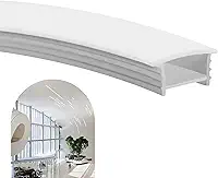 Perfil 5m Embutir 30x20mm Flexível Silicone Para Fita Led