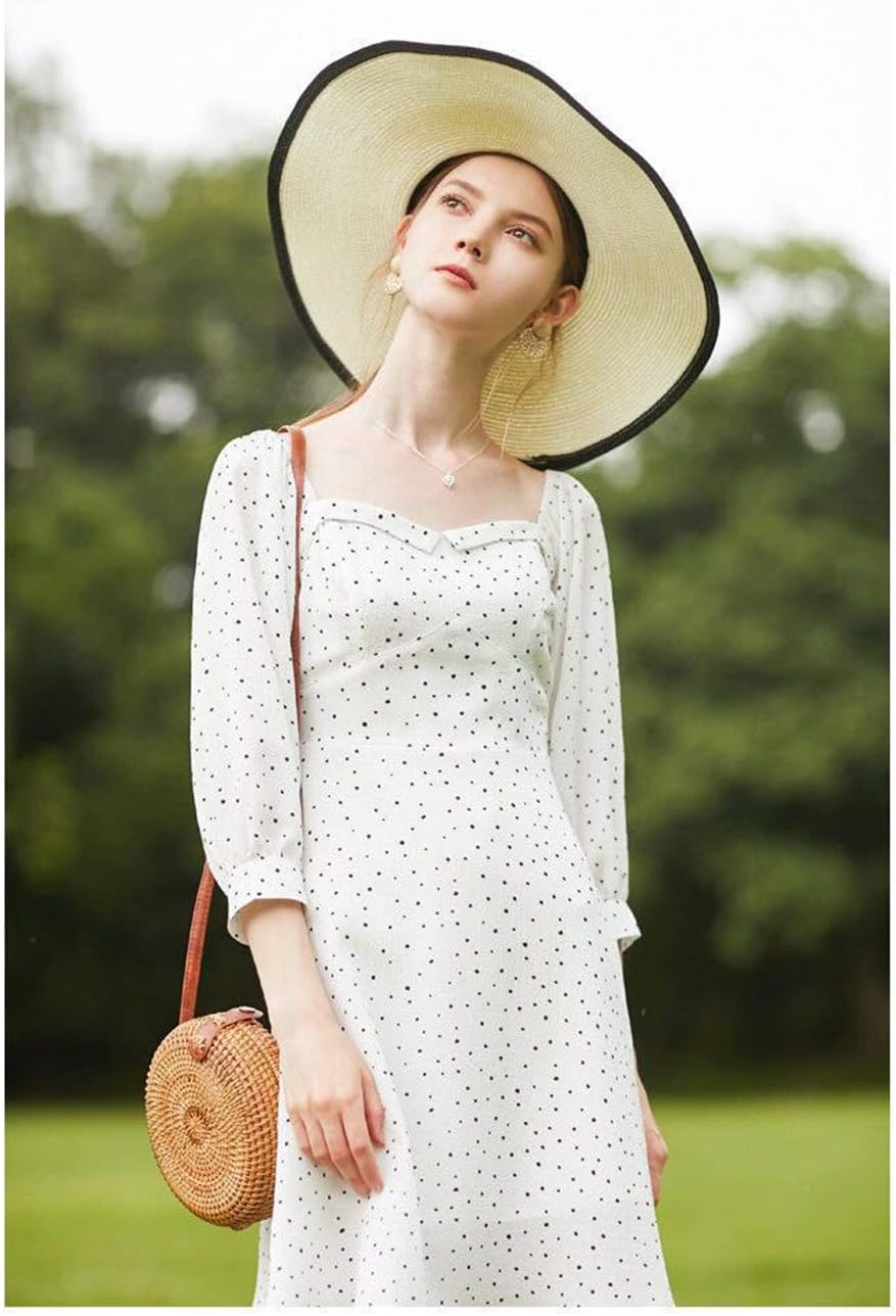 Rattan Summer Straw Beach Bag - Woven Wicker Basket Vacation Purse - Gifts for Women - Image 5