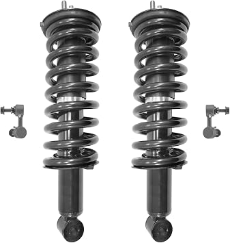 Front Pair Suspension Complete Struts & Springs with Sway Bar Link Kit Replacement for 2005-2015 Nissan Xterra