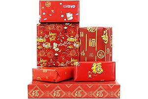 Lunar New Year Themed Fu Character Gift Wrap