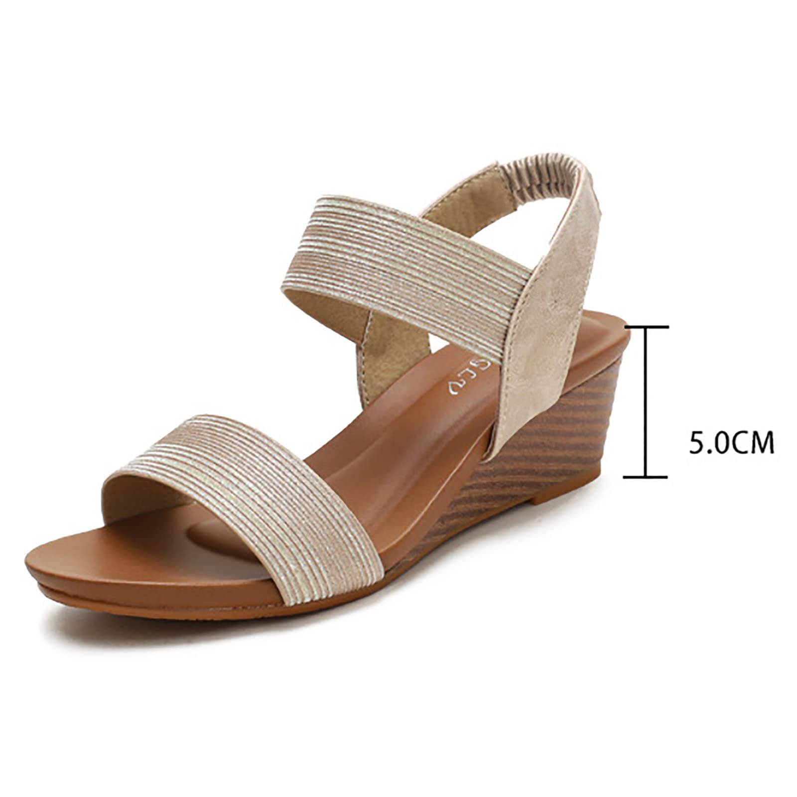 Generico Donna Sandalo Casual Con Cinturino Alla Caviglia Da Fata Tacco A Zeppa Grande Sandali Hawaianas Estive Comode Eleganti Nero Pantofole 36 Comodo Estivi 34 Per Camminare Sportivi Scarpe