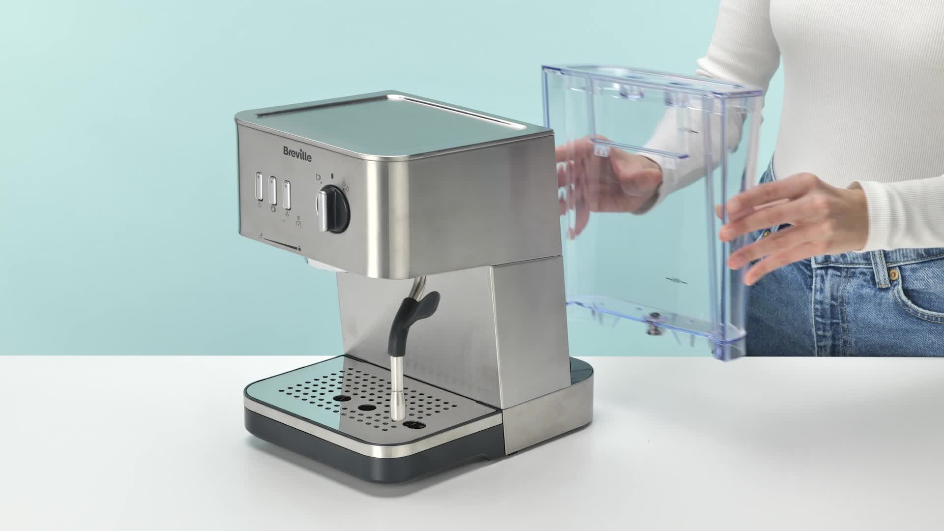 Macchina Da Caffè BERGNER - 850W, 15 Bar | Con Schiumalatore Vapore | Serbatoio 1.5L Rimovibile - Foto 4