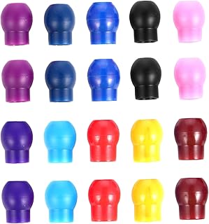 10 Pairs Stethoscope Replacement Earbuds for Hospital Clinic Soft-Sealing Tips for Metal Stethoscope Parts Noise-isolating Lightweight Reliable Material Random Color