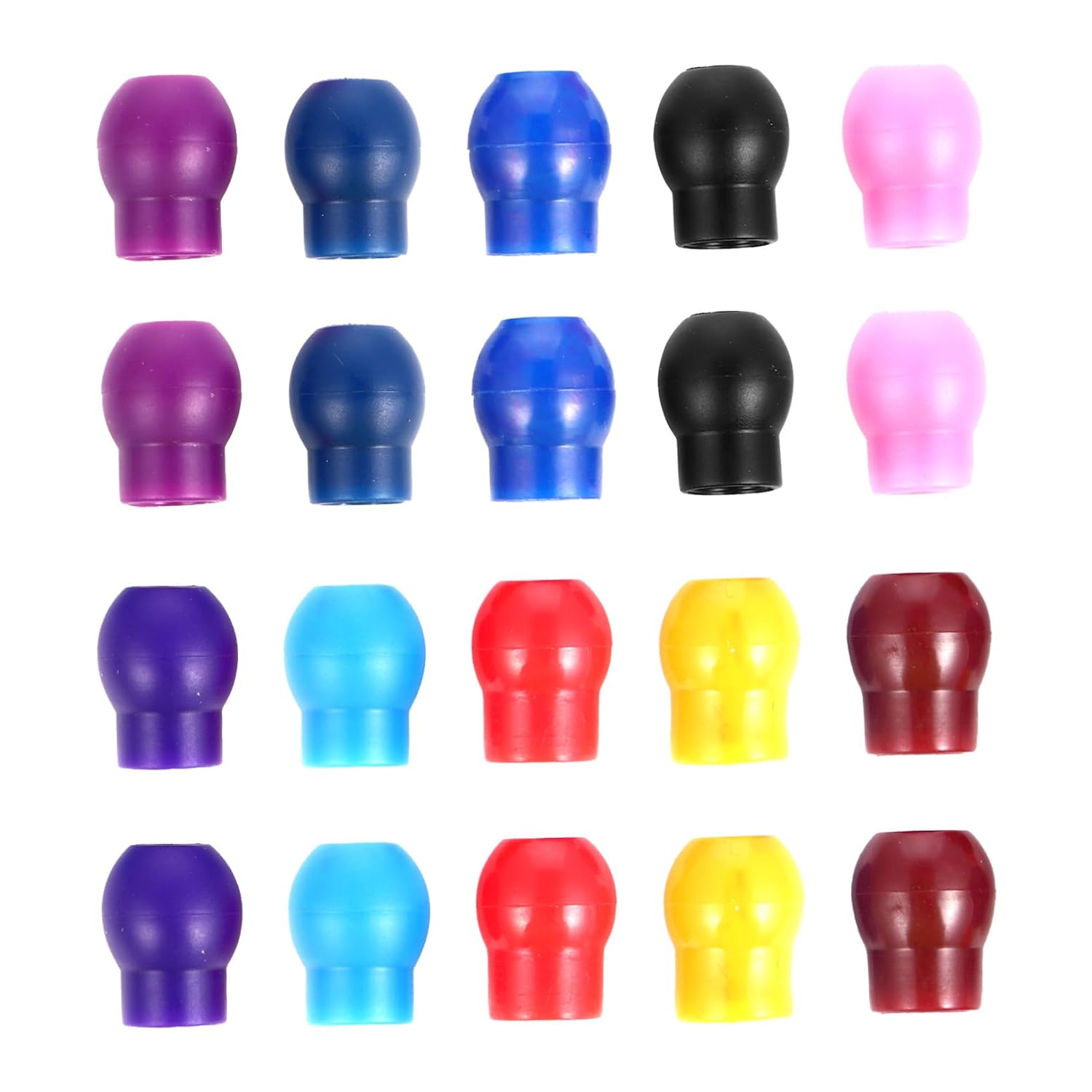 10 Pairs Stethoscope Replacement Earbuds for Hospital Clinic Soft-Sealing Tips for Metal Stethoscope Parts Noise-isolating Lightweight Reliable Material Random Color
