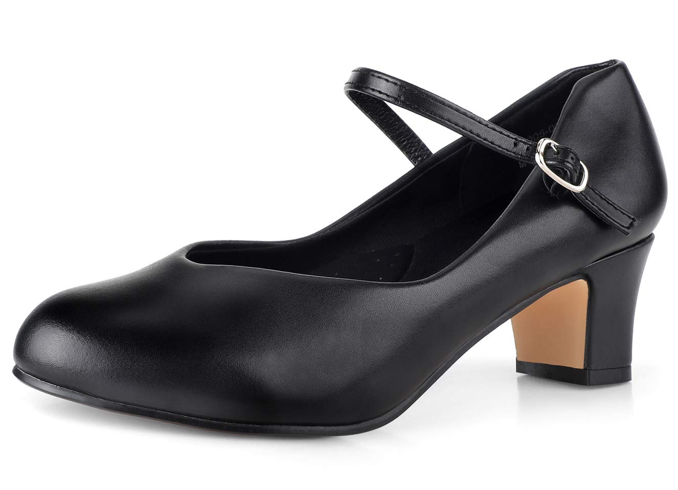 SKOEX Character Shoes for Women 2" Heel Black/Tan